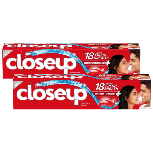 Closeup 18 Hours Fresh Breath Everfresh Red Hot Toothpaste 90g Pack of 2