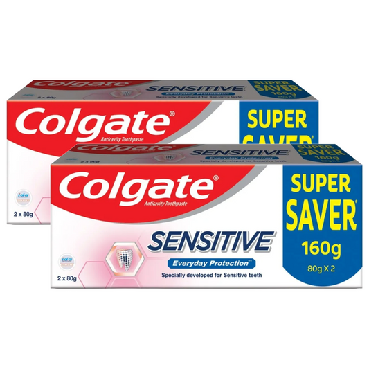 Colgate Sensitive Everyday Protection Anticavity Toothpaste (2x80g) Pack of 2