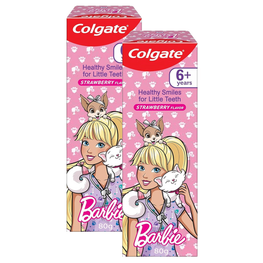 Colgate Stawberry Barbie Anticavity Kids Toothpaste 80g Pack of 2