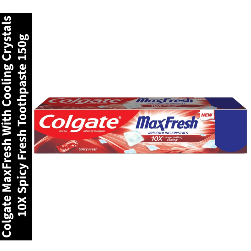 Spicy Fresh Colgate MaxFresh With Cooling Crystals 10X Toothpaste 150g