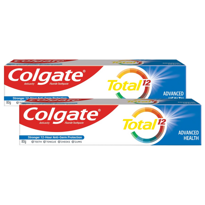 Colgate Total 12 Advanced Health Anticavity Toothpaste 80g Pack of 2