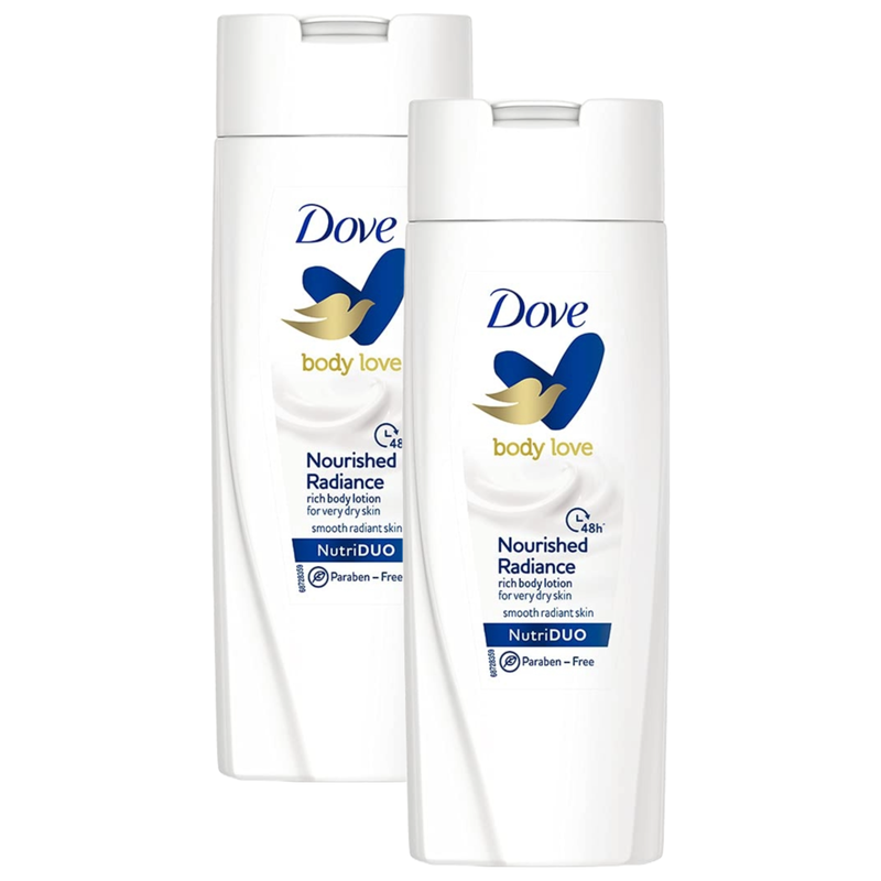 Dove Nourshed Radiance NutriDUO Body Lotion 90ml Pack of 2