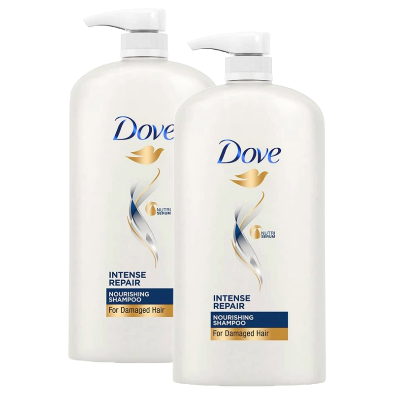 Dove Nutri Serum Intense Repair Shampoo 1L Pack of 2