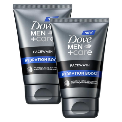 Dove Men+Care Hydration Boost Face Wash 100g Pack of 2