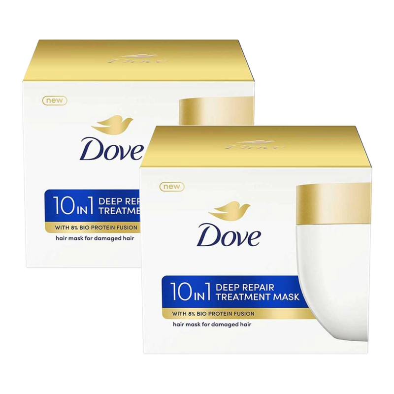 Dove 10 in 1 Deep Repair Treatment Hair Mask 300ml Pack of 2