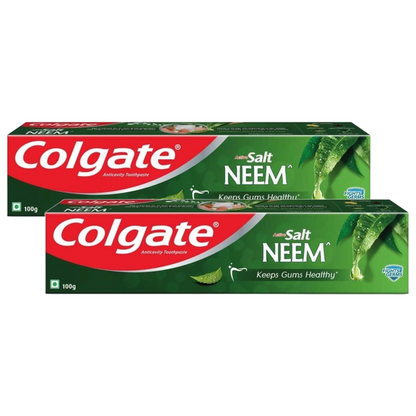 Colgate Active Salt Neem Anticavity Healthy Tight Gums Toothpaste 100g Pack of 2