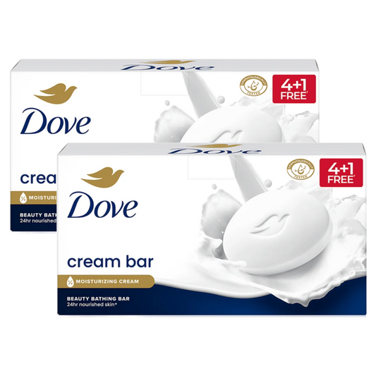 Dove Moisturizng Cream Beauty Bathing Bar (125g X 5) Pack of 2