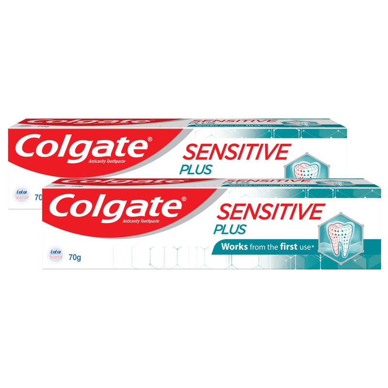 Colgate Sensitive Plus Anticavity Toothpaste 70g Pack of 2