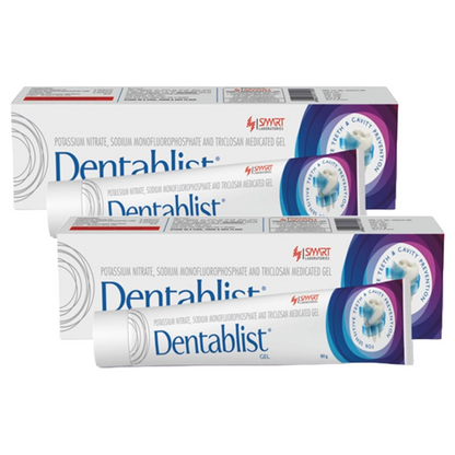 Dentablist Potassium Nitrate & Triclosan Medicated Gel 80g Pack of 2