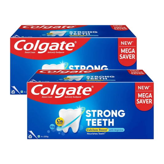 Colgate Strong Teeth Anticavity Toothpaste (4x200g) Pack of 2