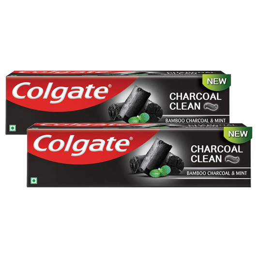 Colgate Bamboo Charcoal & Mint Clean Gel Toothpaste 120g Pack of 2