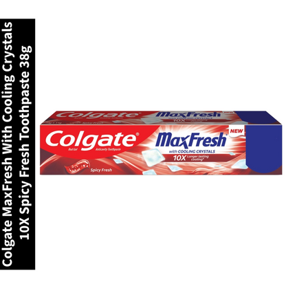 Spicy Fresh Colgate MaxFresh With Cooling Crystals 10X Toothpaste 38g