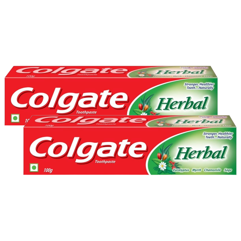 Colgate Herbal Anticavity Stronger Healthier Toothpaste 100g Pack of 2