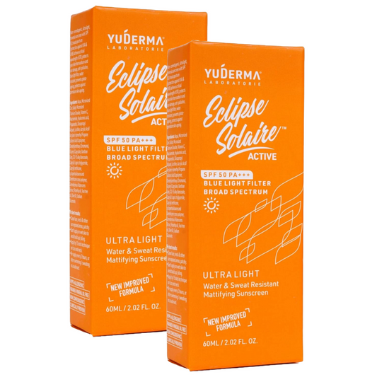 Yuderma Eclipse Solaire Active Mattifying Sunscreen SPF 50 Pa+++ 60ml Pack of 2