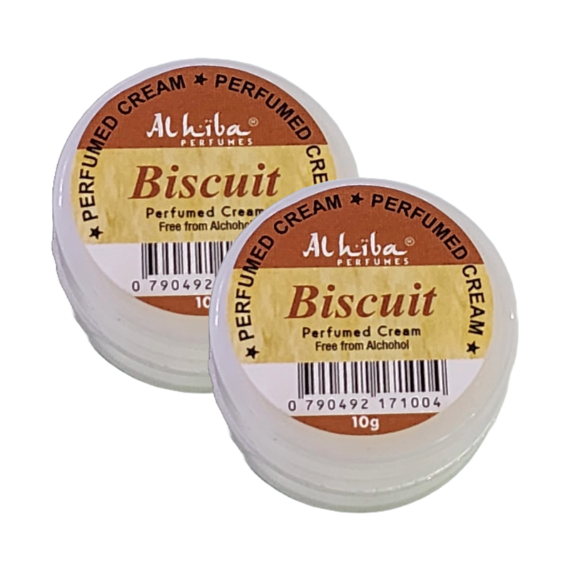 Al Hiba Biscuit Perfume Body Cream 10g Pack of 2