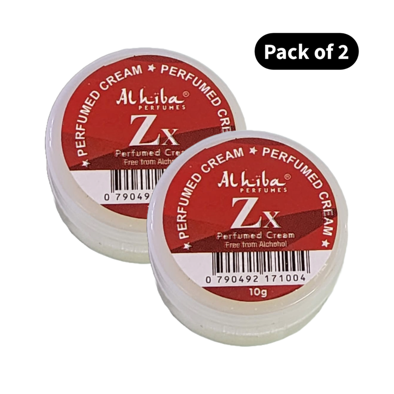 Al Hiba Perfume Body Cream Zx (10gm) (Pack of 2)