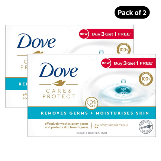 Dove Care & Protect Beauty Bathing Bar (100gm X 4)(Pack of 2)