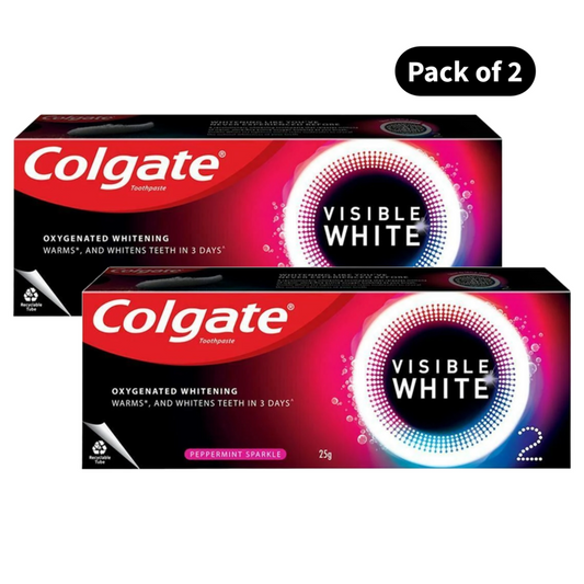 Colgate Visible White Oxygenated Whitening Toothpaste (25gm)(Pack of 2)