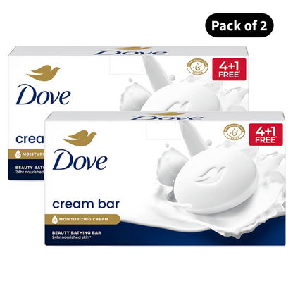 Dove Moisturizng Cream Bar (125gm X 5)(Pack of 2)