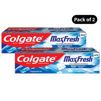 Colgate MaxFresh Peppermint Ice Toothpaste (70gm)(Pack of 2)