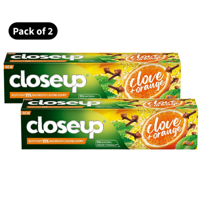 Closeup Clove + Orange Toothpaste (150gm)(Pack of 2)