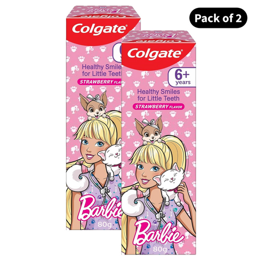 Colgate Stawberry Barbie Kids Toothpaste (80gm)(Pack of 2)