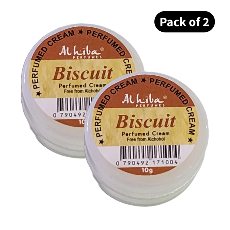 Al Hiba Perfume Body Cream Biscuit (10gm) (Pack of 2)