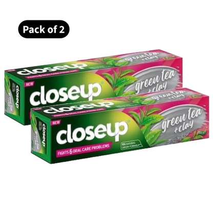 Closeup Green Tea + Clay Toothpaste (150gm)(Pack of 2)