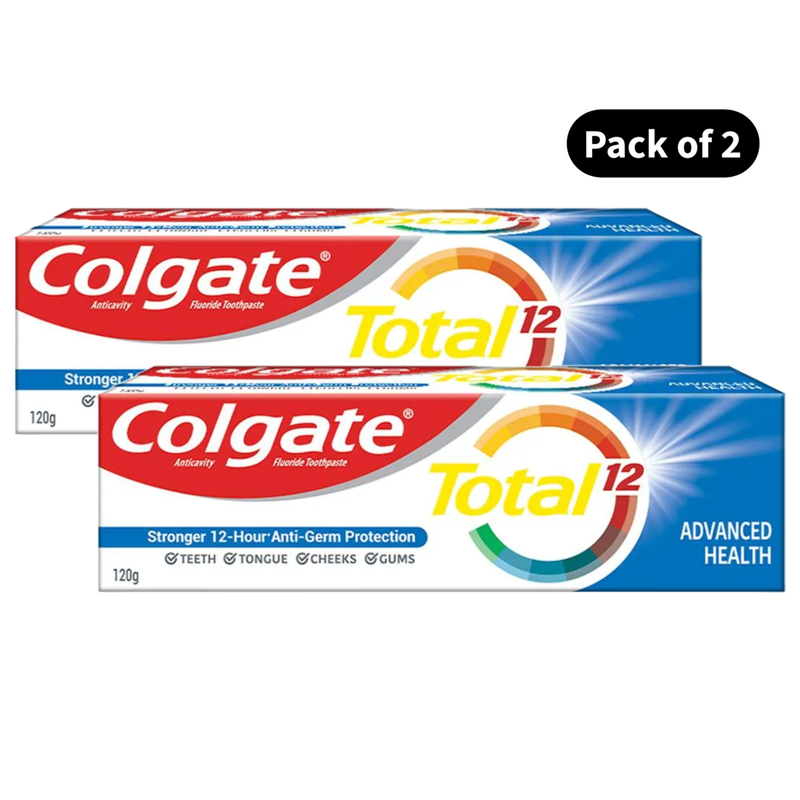 Colgate Total 12 Advanced Health Toothpaste (120gm)(Pack of 2)