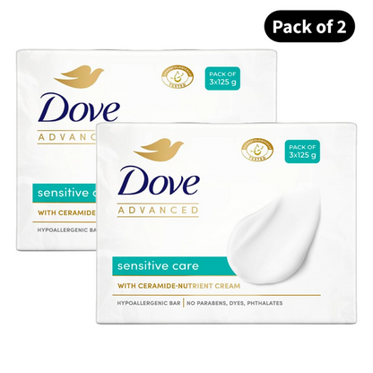 Dove Advanced Sensitive Care Bar (125gm X 3)(Pack of 2)