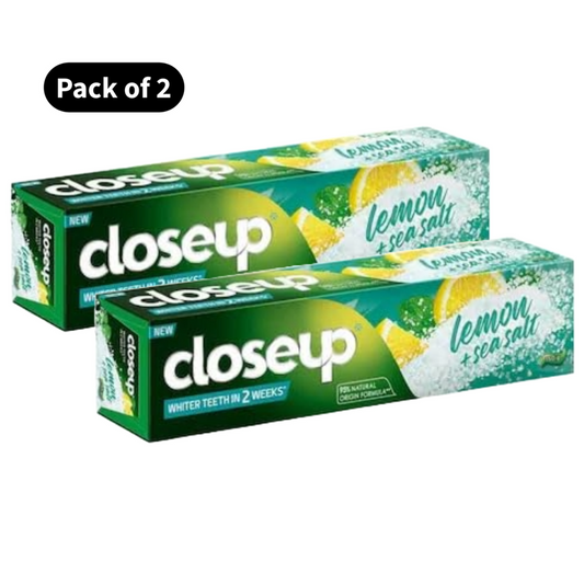 Closeup Lemon + Sea Salt Toothpaste (150gm)(Pack of 2)