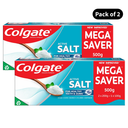 Colgate Active Salt Anticavity Toothpaste (500gm)(Pack of 2)