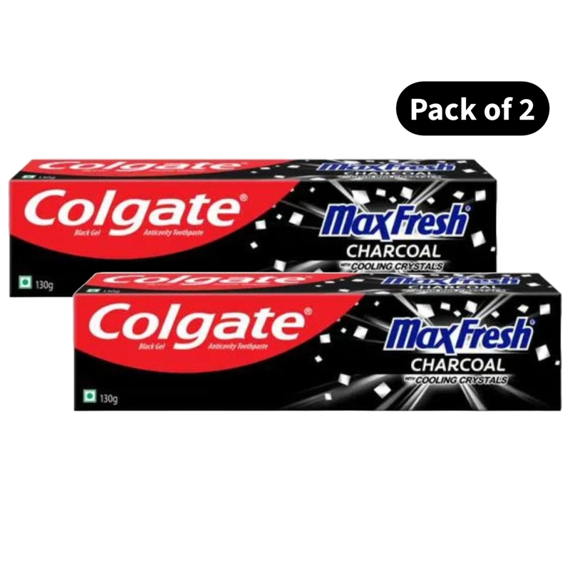 Colgate MaxFresh Charcoal Toothpaste (130gm)(Pack of 2)