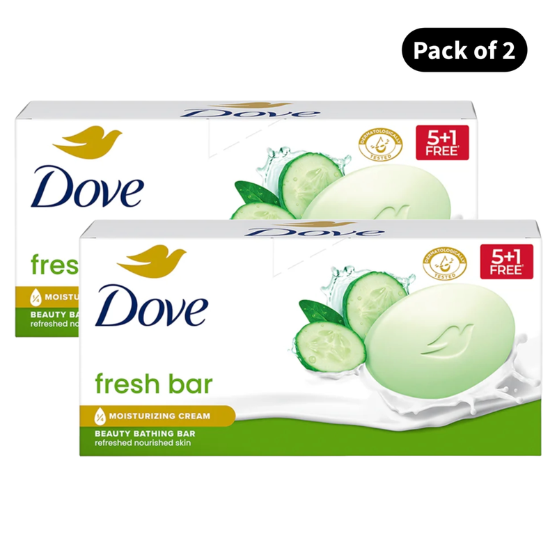 Dove Fresh Moisture Bar (75gm X 6)(Pack of 2)