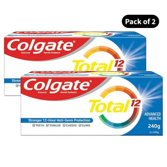 Colgate Total 12 Advanced Health Toothpaste (2X120gm)(Pack of 2)