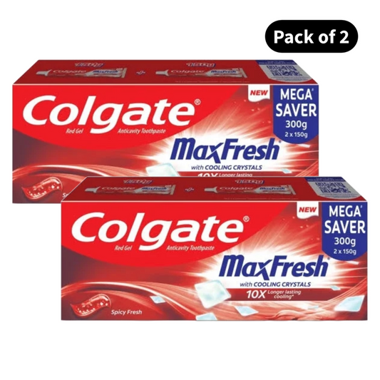 Colgate MaxFresh Spicy Fresh Toothpaste (2X150g)m)(Pack of 2)