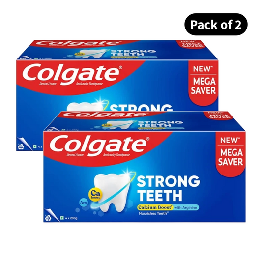 Colgate Strong Teeth Toothpaste (4x200gm)(Pack of 2)