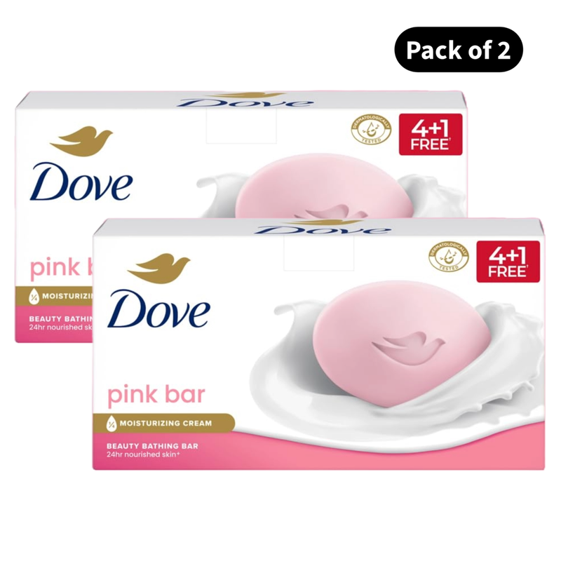 Dove Pink Bar (125gm X 5)(Pack of 2)