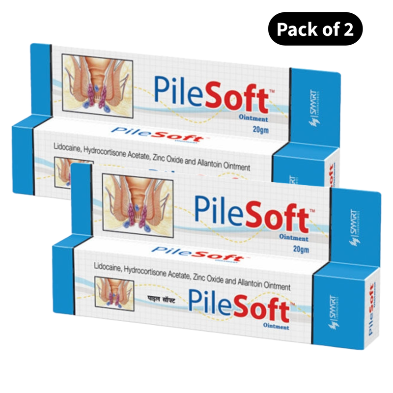 Pilesoft Zinc Oxide & Allantoin Ointment (20gm)(Pack of 2)