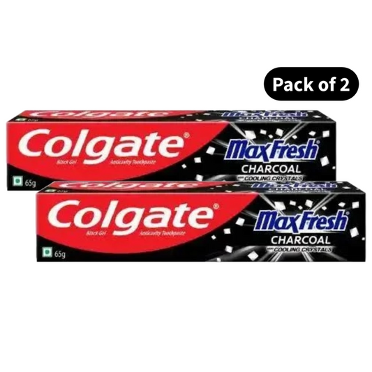 Colgate MaxFresh Charcoal Toothpaste (65gm)(Pack of 2)