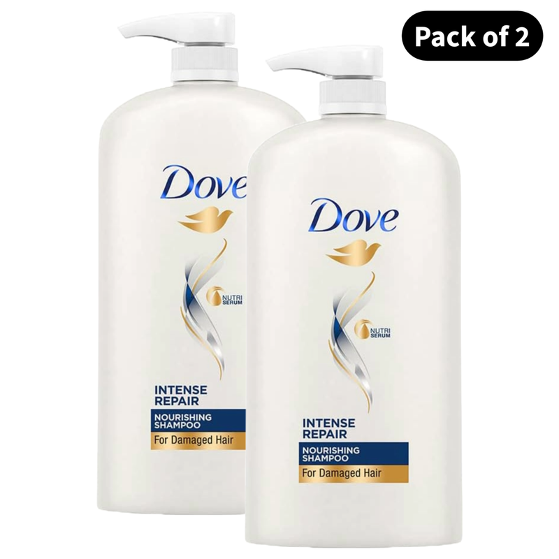 Dove Intense Repair Nutri Serum Shampoo (1L)(Pack of 2)