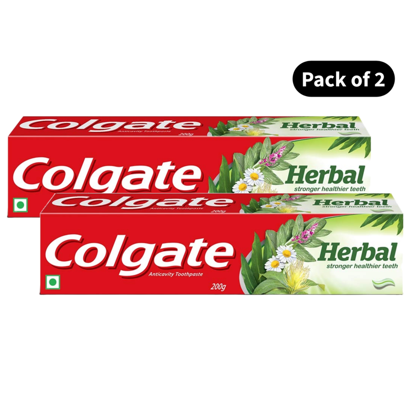 Colgate Herbal Anticavity Toothpaste (200gm)(Pack of 2)