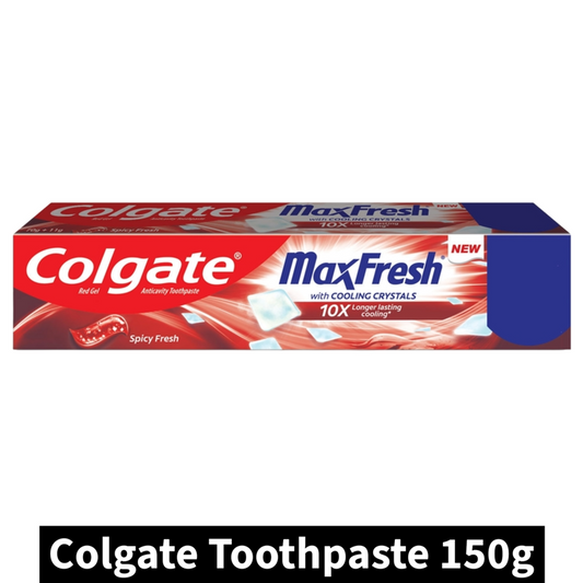 Colgate Spicy Fresh MaxFresh With Cooling Toothpaste Crystals 10X 150gm