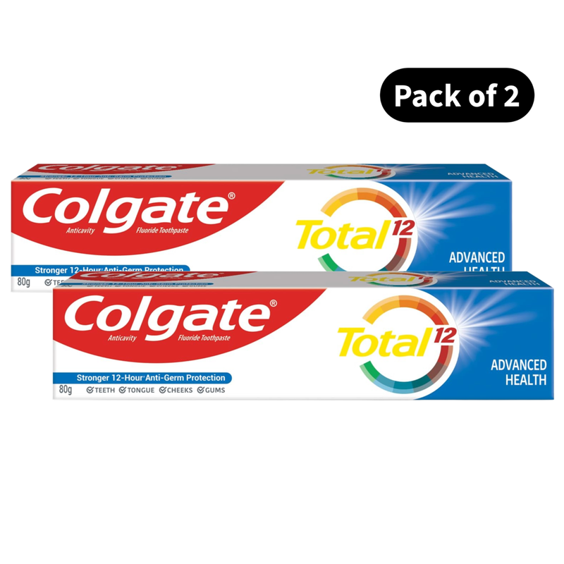 Colgate Total 12 Advanced Health Toothpaste (80gm)(Pack of 2)