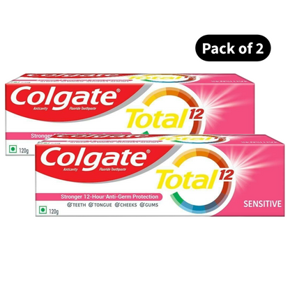 Colgate Total 12 Sensitive Toothpaste (120gm)(Pack of 2)