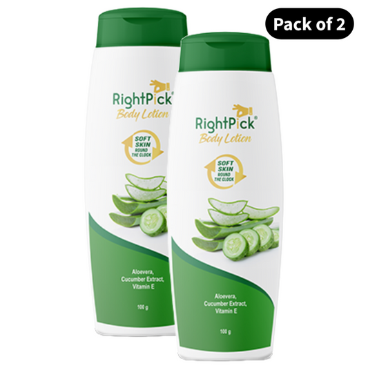 RightPick Aloevera Cucumber Body Lotion (100gm)(Pack of 2)