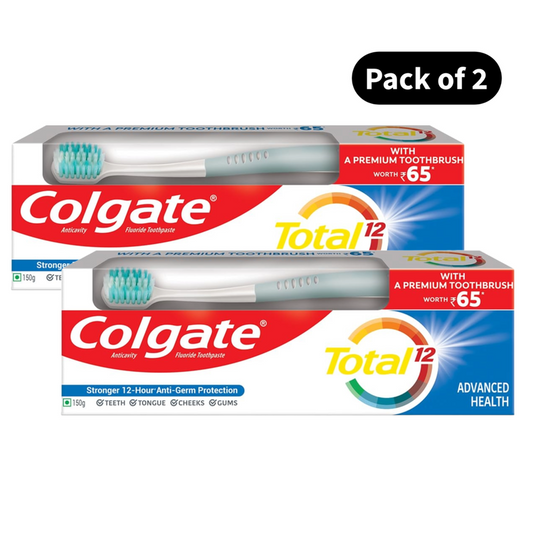 Colgate Advanced Health Toothpaste + ToothBrush (150gm)(Pack of 2)