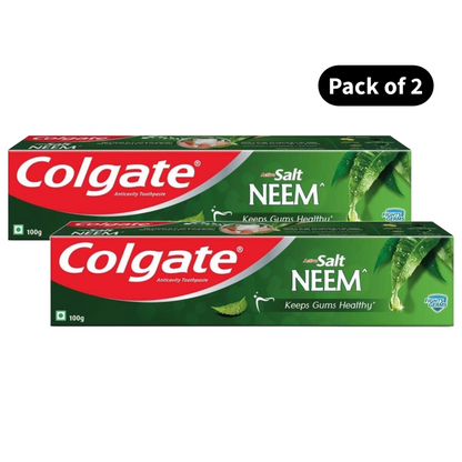 Colgate Active Salt Neem Anticavity Toothpaste (100gm)(Pack of 2)