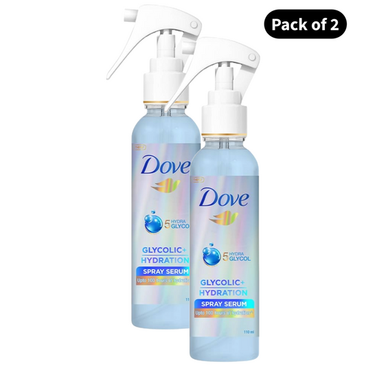 Dove Glycolic + Hydration Hair Spray Serum (110ml)(Pack of 2)