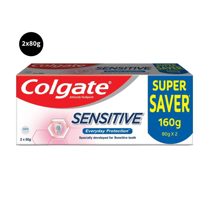 Colgate Everyday Protection Anticavity Toothpaste Sensitive (2x80gm)